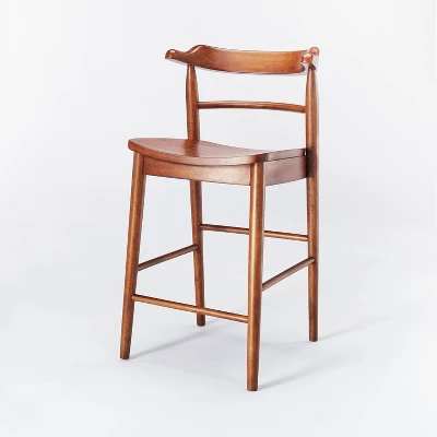 Kaysville Curved Back Wood Counter Height Barstool - Threshold™ Designed With Studio McGee - Image 9