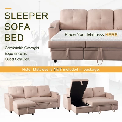 Caye Convertible Sectional Sofas, L-Shape-The Pop Home - Image 3