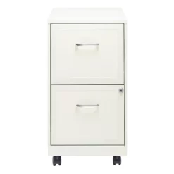 Space Solutions 18" Deep 2 Drawer Mobile Letter Width Vertical File Cabinet