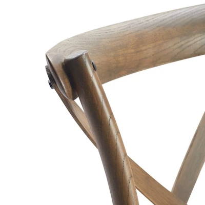 Set Of 2 Elmhurst Cross Back Side Chair Natural Rattan - Finch - Image 4