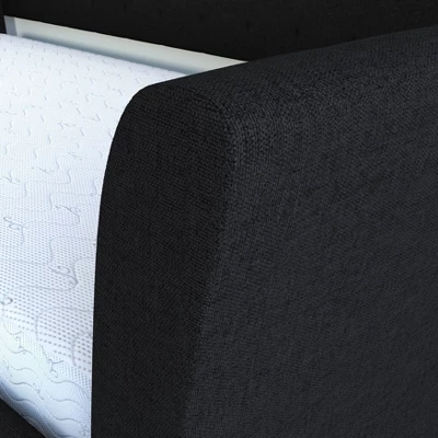 Twin Olivia Linen Upholstered Sofa Daybed With Trundle - Eco Dream - Image 3