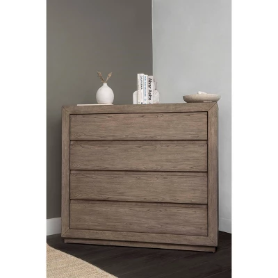 Resto 4 Drawer Chest Gray - Abbyson Living