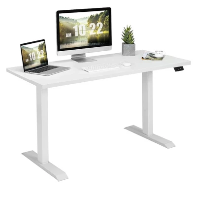 Costway 48'' Electric Sit To Stand Desk Adjustable Standing Workstation W/Control - Image 11
