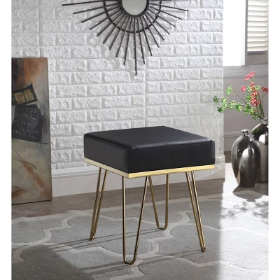 Catha Ottoman Black - Chic Home Design - Image 3