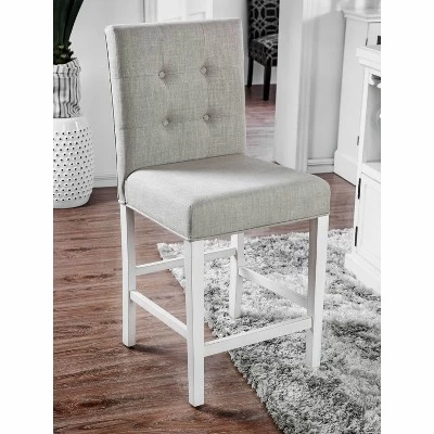 3pc Pritzker Counter Height Dining Set Antique White - HOMES: Inside + Out - Image 2