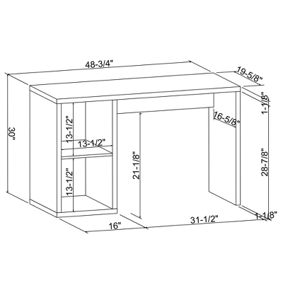 Alexei 2 Cube Desk - Linon - Image 10