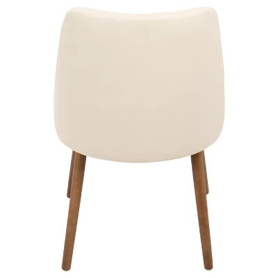 Giovanni Mid Century Modern Dining Chair Cream - Lumisource - Image 3