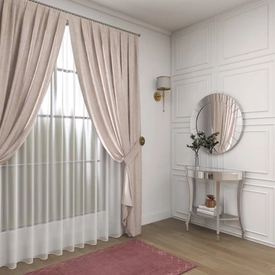 Set Of 2 Glam Fir Console Tables With Mirror White - Olivia & May - Image 16