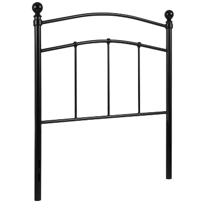 Merrick Lane Metal Headboard Contemporary Arched Headboard With Adjustable Rail Slots - Image 6