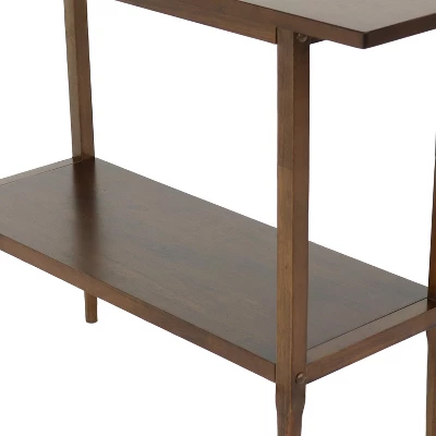 Sunnydaze Decor Sunnydaze Indoor Sofa Console Table For Dining Room Or Living Room - Dark Walnut - Image 4