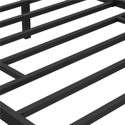 Yaheetech Metal Slatted Bed Frame With Wooden Headboard Mattress Foundation - Image 6