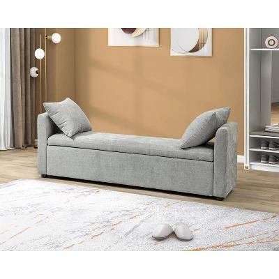 Pedro 59.4" Wide Storage Bench | ARTFUL LIVING DESIGN - Image 12