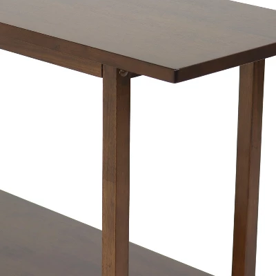 Sunnydaze Decor Sunnydaze Indoor Sofa Console Table For Dining Room Or Living Room - Dark Walnut - Image 2