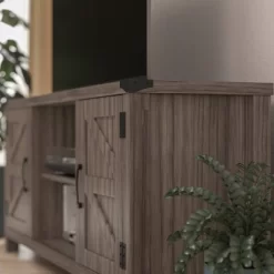 59" Barn Door Style TV Stand For TVs Up To 65" - Merrick Lane