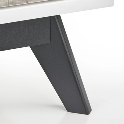 Crislana 4 Drawer Chest White/Weathered Gray - Buylateral - Image 5