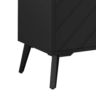TV Stand For TVs Up To 70" With Adjustable Shelves, 1 Drawer And Open Shelves - ModernLuxe - Image 8