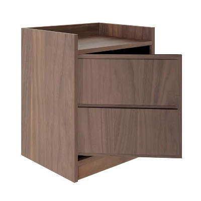 Corsica Swing Door Nightstand Walnut - Eco Dream - Image 2