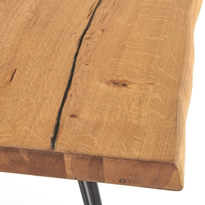 Phyllis Dining Table Natural/Black - Lifestorey - Image 3