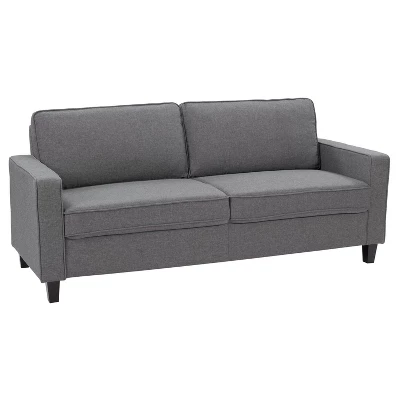 Georgia Fabric Three Seater SofaGray - CorLiving - Image 2