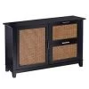 Chekshire Anywhere Storage Cabinet Black/Natural - Holly & Martin