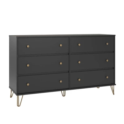 6 Drawer Owen Dresser Black - Novogratz - Image 4