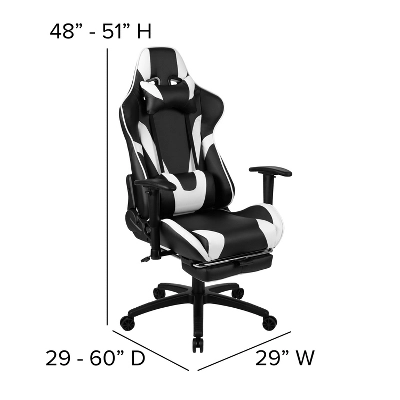 Flash Furniture Gaming Desk And Footrest Reclining Gaming Chair Set With Cup Holder, Headphone Hook, And Monitor/Smartphone Stand - Image 5