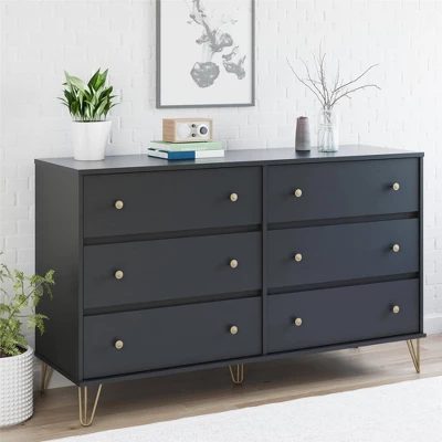 6 Drawer Owen Dresser Black - Novogratz - Image 2