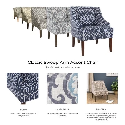 Classic Swoop Accent Armchair - HomePop - Image 12