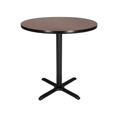 36" Round Composite Core Counter Height Dining Table Laminated With Steel Base - Hampden Furnishings - Image 6