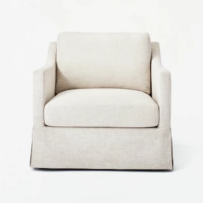 Vivian Park Upholstered Swivel Chair Cream - Threshold™ Designed With Studio McGee - Image 2