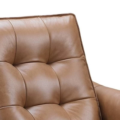 Elliot Leather Power Recliner Sofa Camel - Abbyson Living - Image 4