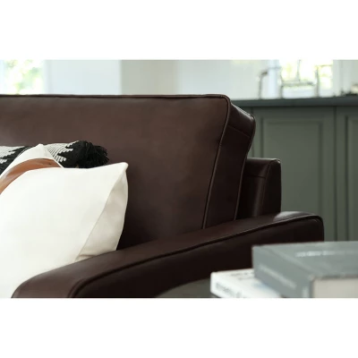 Hobbes Mid-Century Leather Sofa - Abbyson Living - Image 6