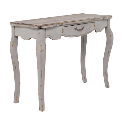 Farmhouse Vintage Console Table White - Olivia & May - Image 4