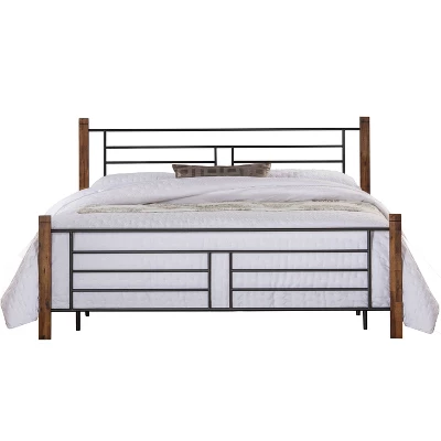 Raymond Metal Bed Brown - Hillsdale Furniture - Image 10