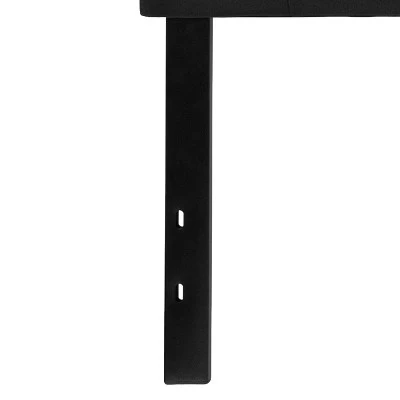 Flash Furniture Bedford Tufted Upholstered King Size Headboard In Black Fabric - Image 5