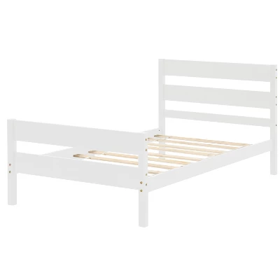 Wood Platform Bed With Headboard And Footboard-ModernLuxe - Image 3