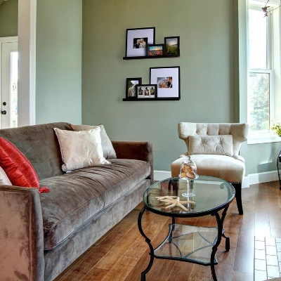 Set Of 2 (24") Modern Picture Ledge Wall Shelf Black - Inplace - Image 7