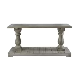 Baxter Rectangular Sofa Table Smoke Gray - Picket House Furnishings