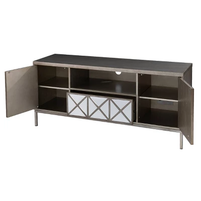 Binsprai Storage TV Stand For TVs Up To 60" Silver - Aiden Lane - Image 9