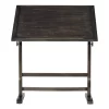 Vintage Solid Wood Drawing/Drafting Table With 36" Wide Adjustable Top Distressed Black - Studio Designs