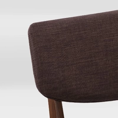 6pc Branson Wood Dining Set With Bench Walnut Stain - CorLiving - Image 7