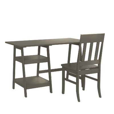 Dornoch 2 Shelf Writing Desk With Chair - HOMES: Inside + Out - Image 5