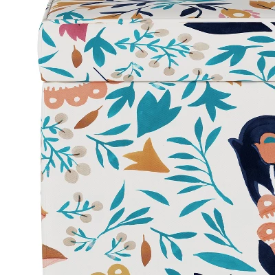 Fairland Storage Ottoman Kaya Floral - Skyline Furniture - Image 2